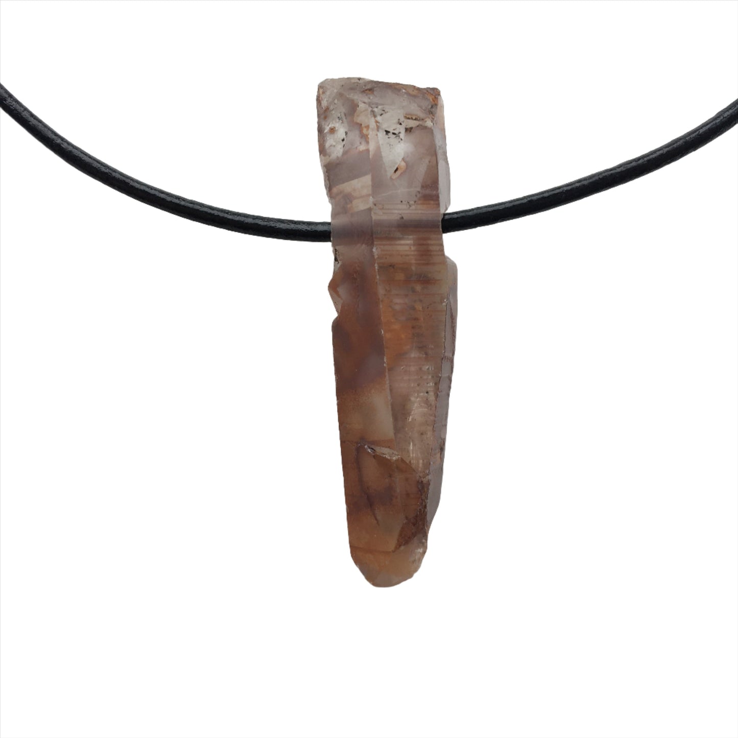Hämatitquarz Kette Edelstein mit Lederband