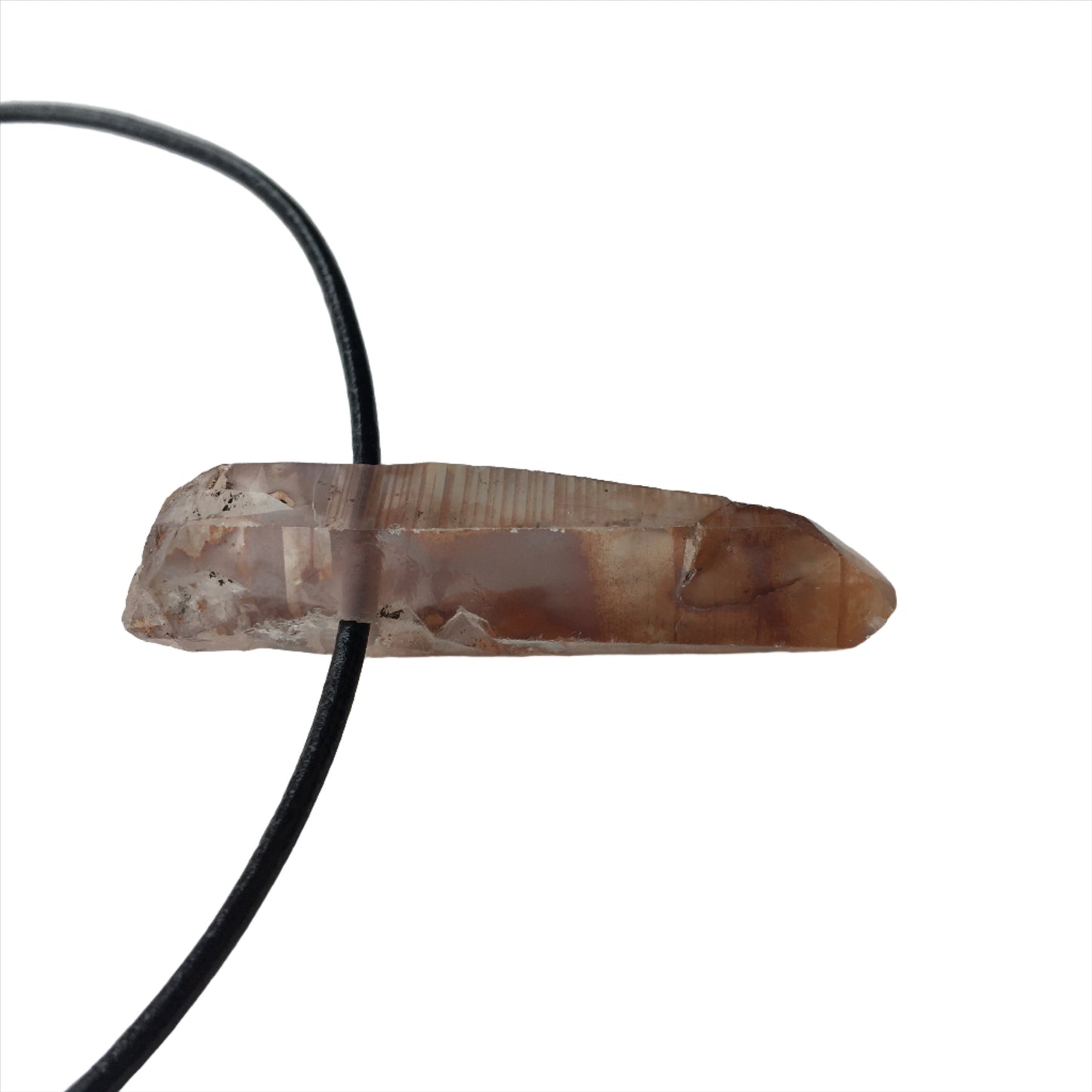 Hämatitquarz Kette Edelstein mit Lederband