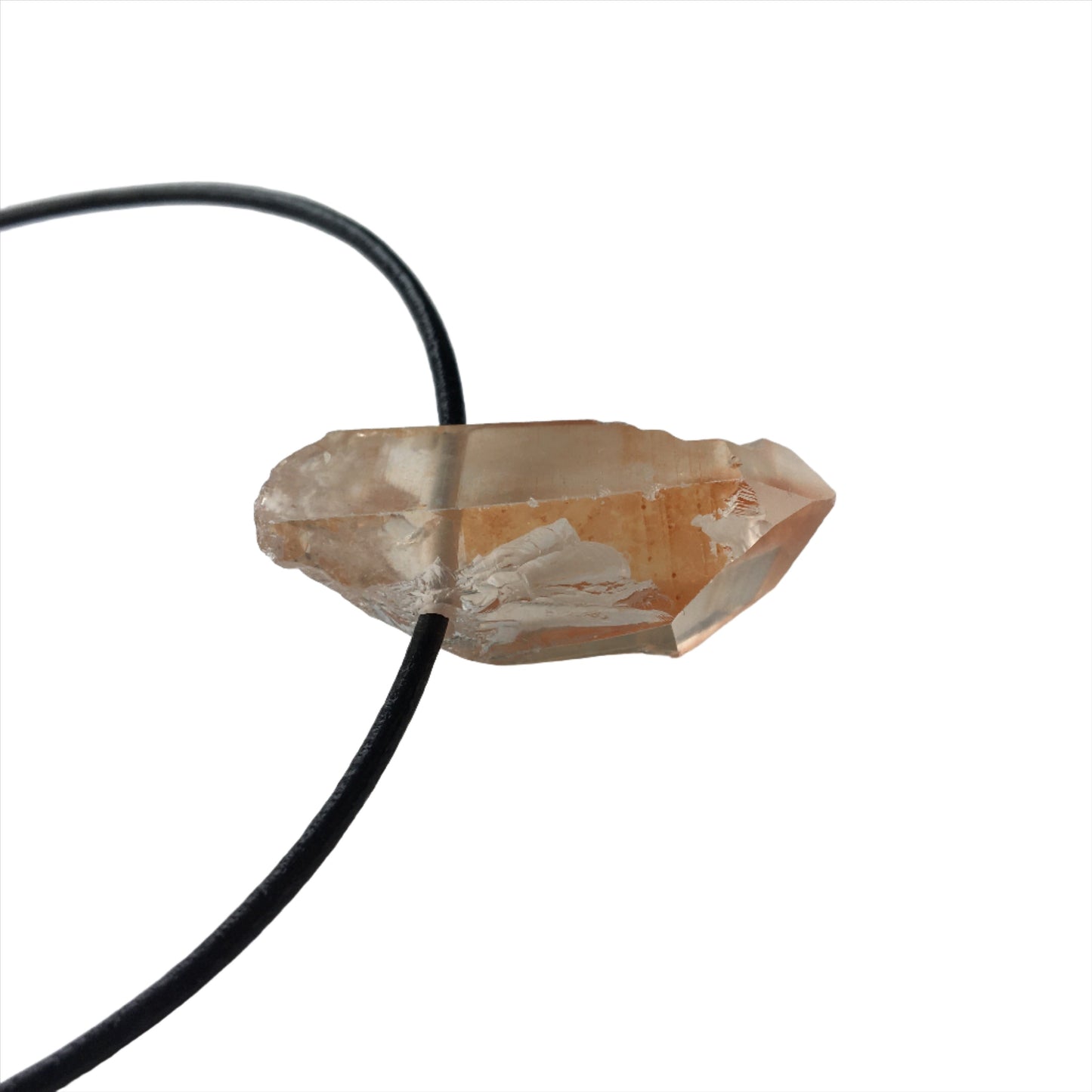 Hämatitquarz Kette Edelstein mit Lederband