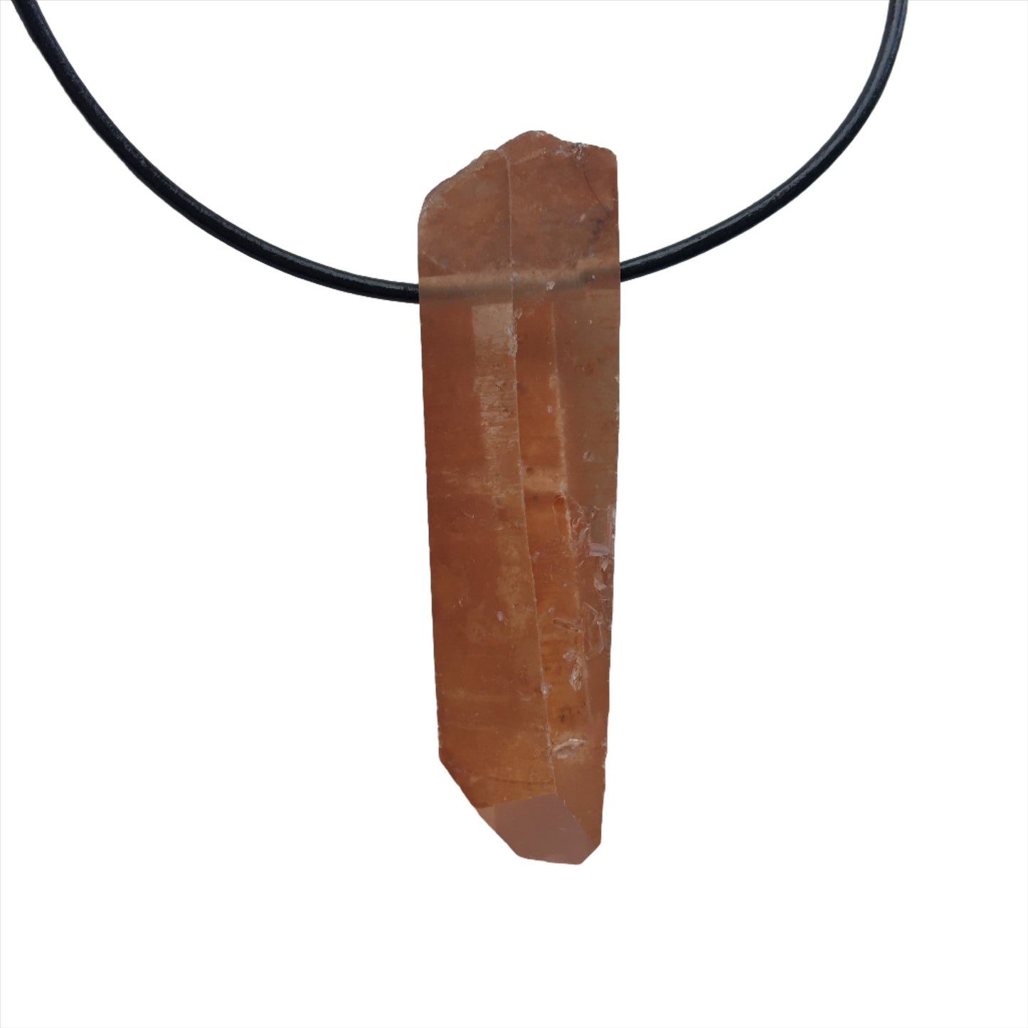 Hämatitquarz Kette Edelstein mit Lederband