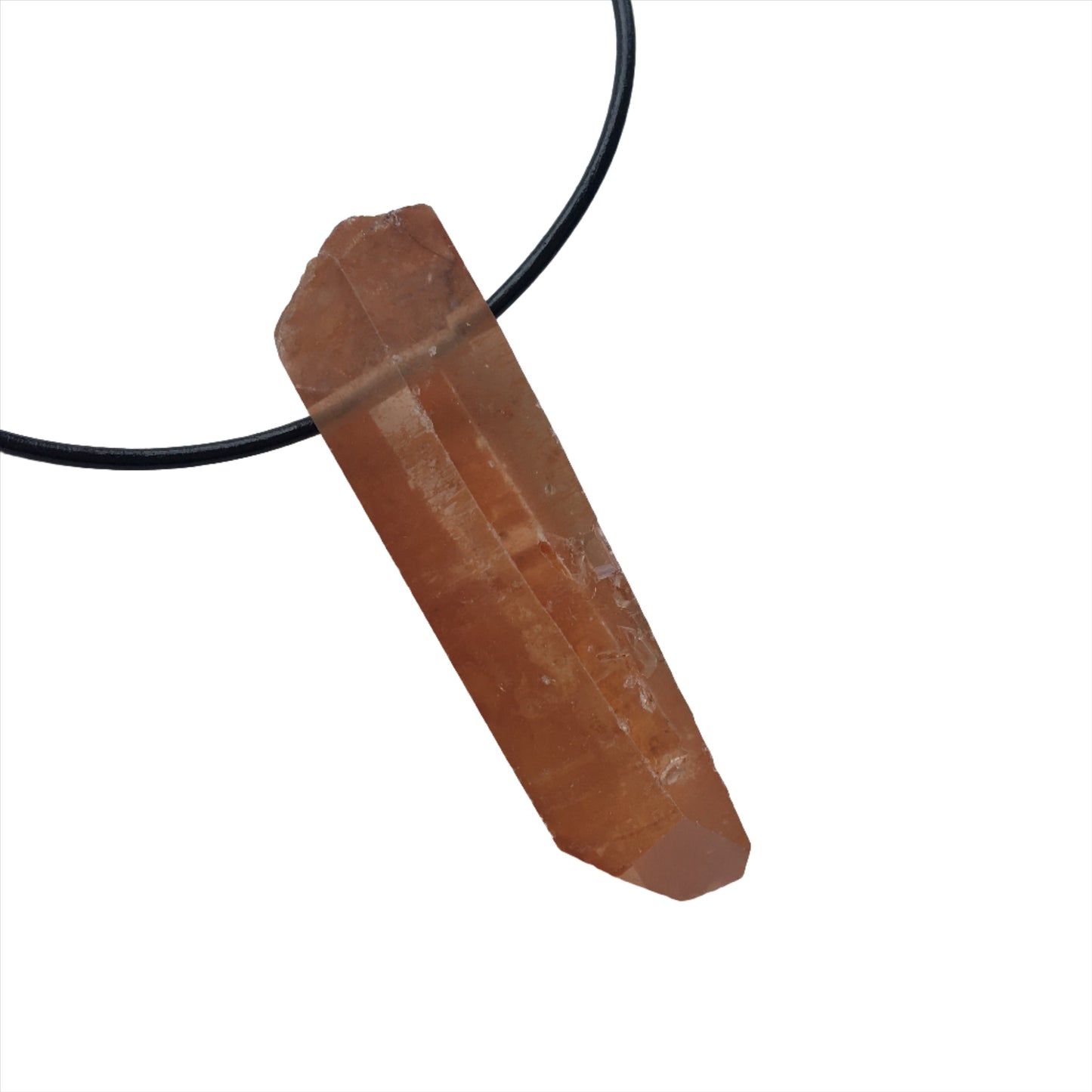 Hämatitquarz Kette Edelstein mit Lederband