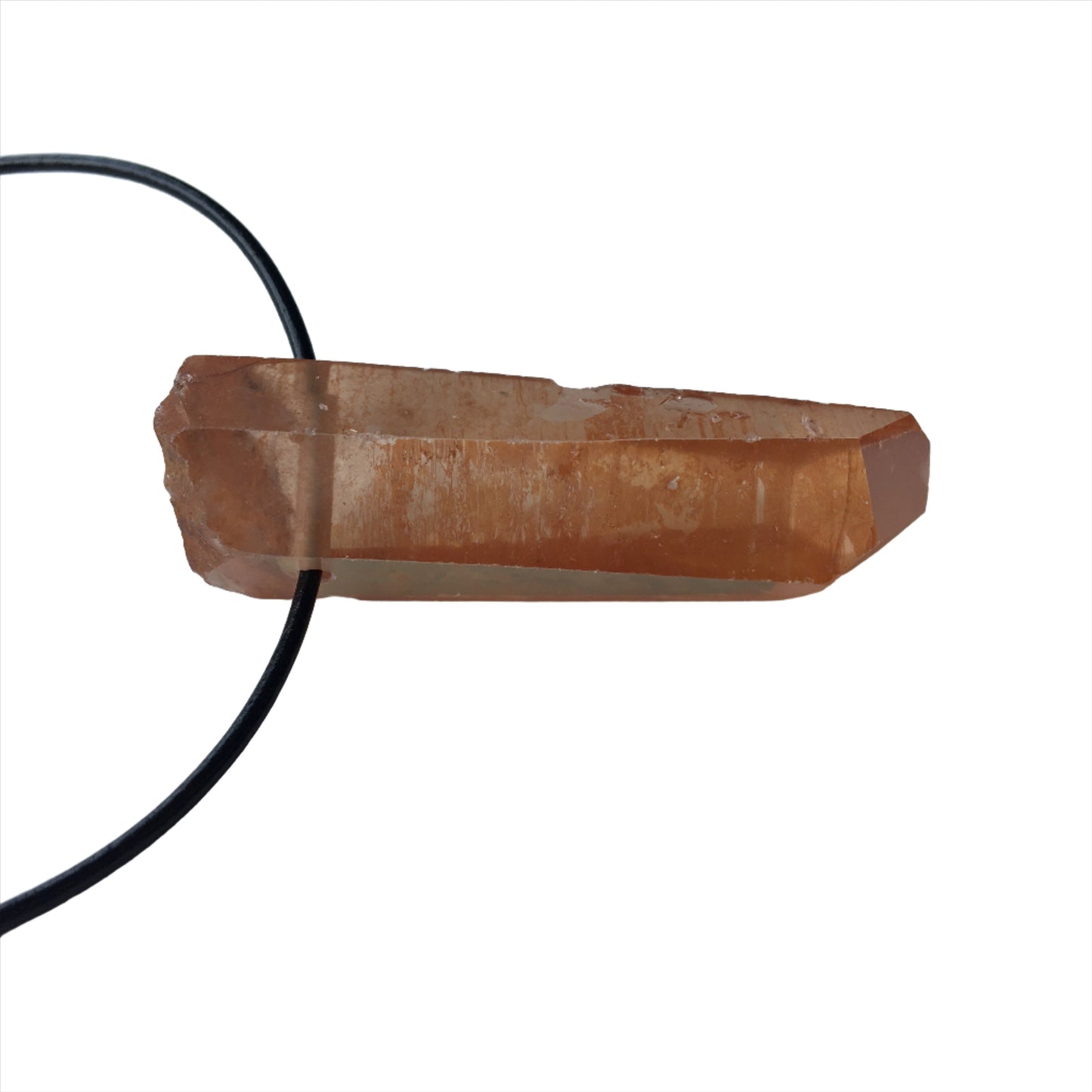 Hämatitquarz Kette Edelstein mit Lederband