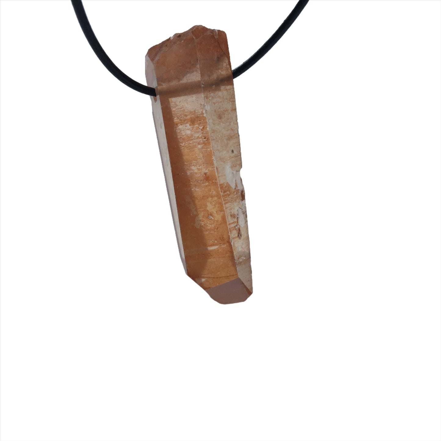 Hämatitquarz Kette Edelstein mit Lederband
