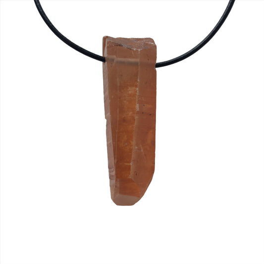 Hämatitquarz Kette Edelstein mit Lederband