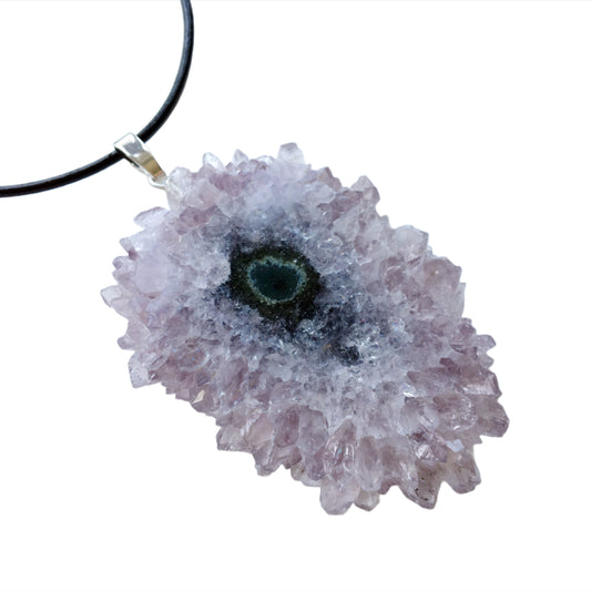 Amethyst Rosetten Anhänger 925 Silber