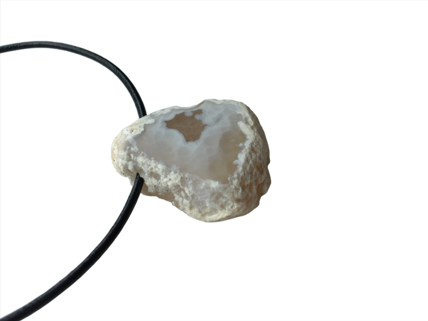 Achat Kette Edelstein mit Lederband