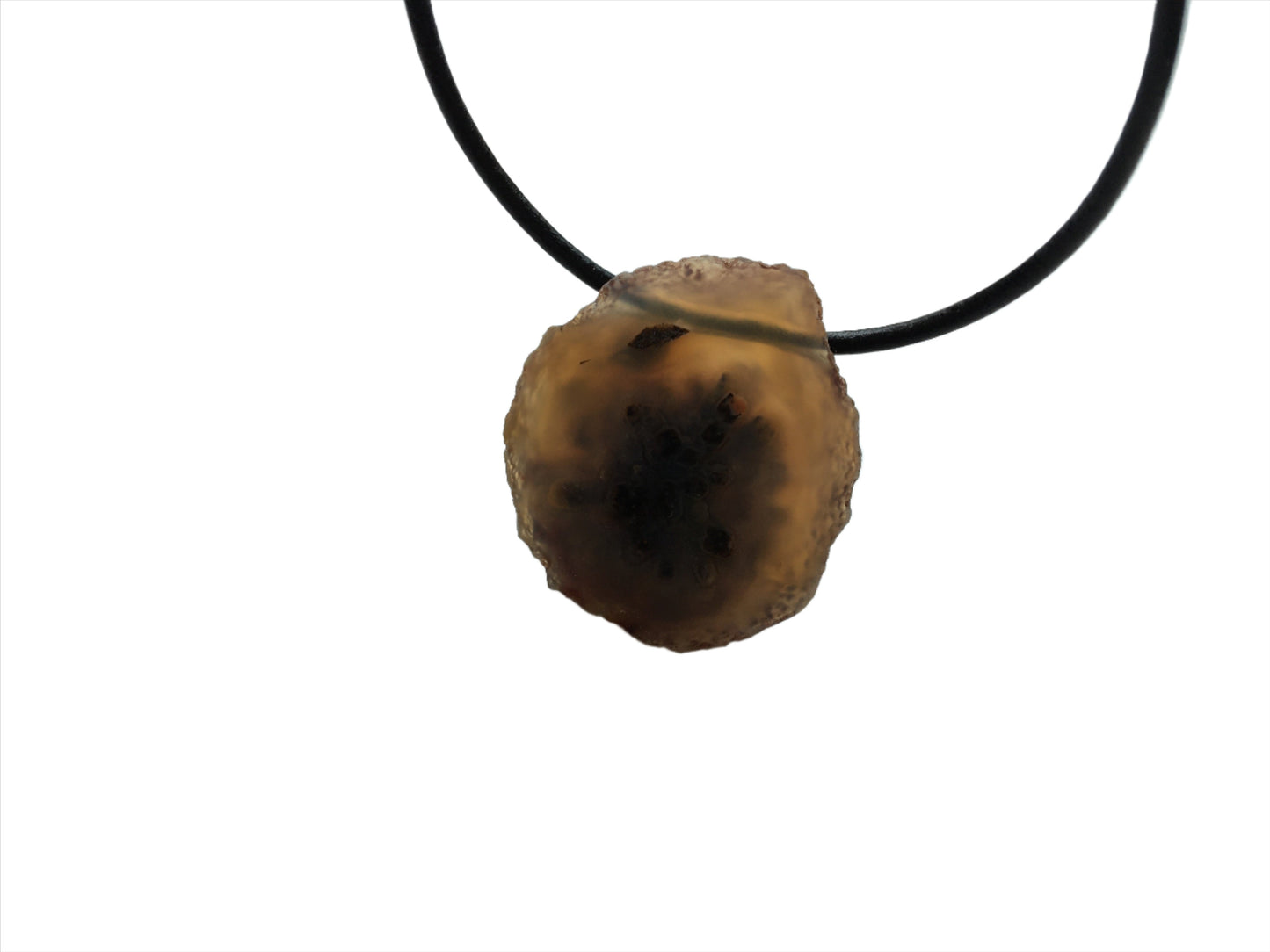 Achat Kette Edelstein mit Lederband