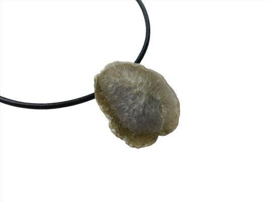 Achat Kette Edelstein mit Lederband