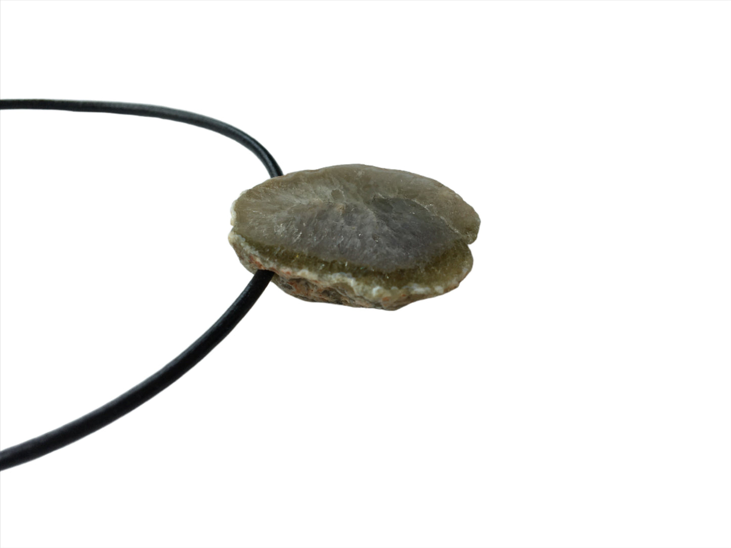 Achat Kette Edelstein mit Lederband