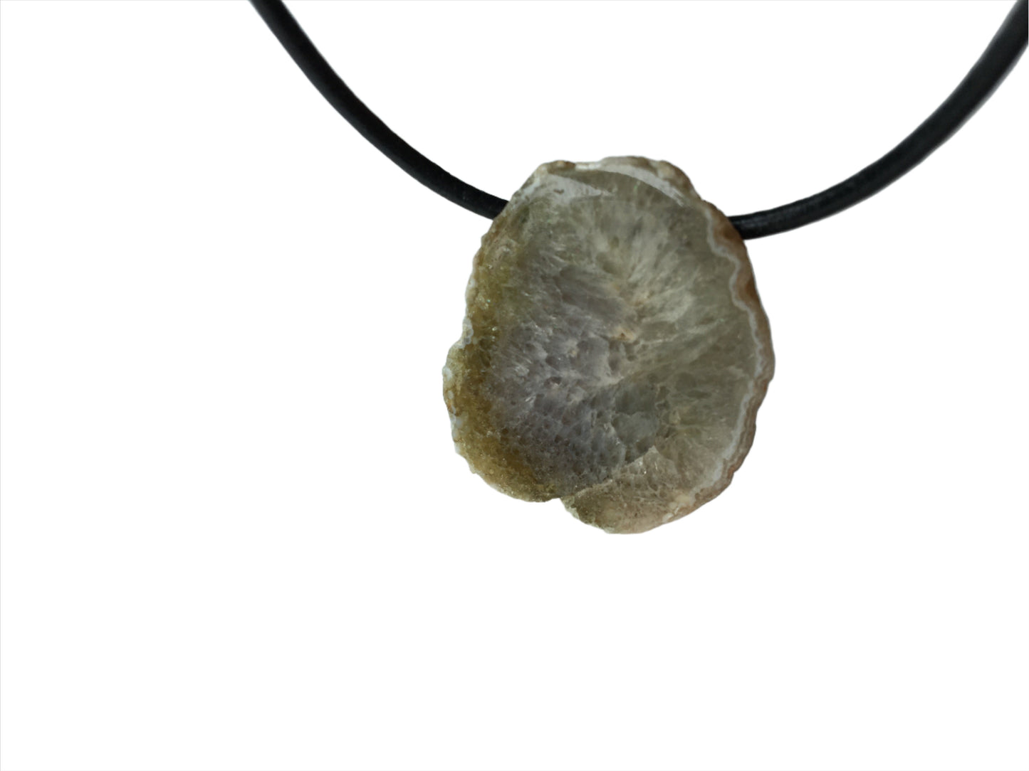 Achat Kette Edelstein mit Lederband