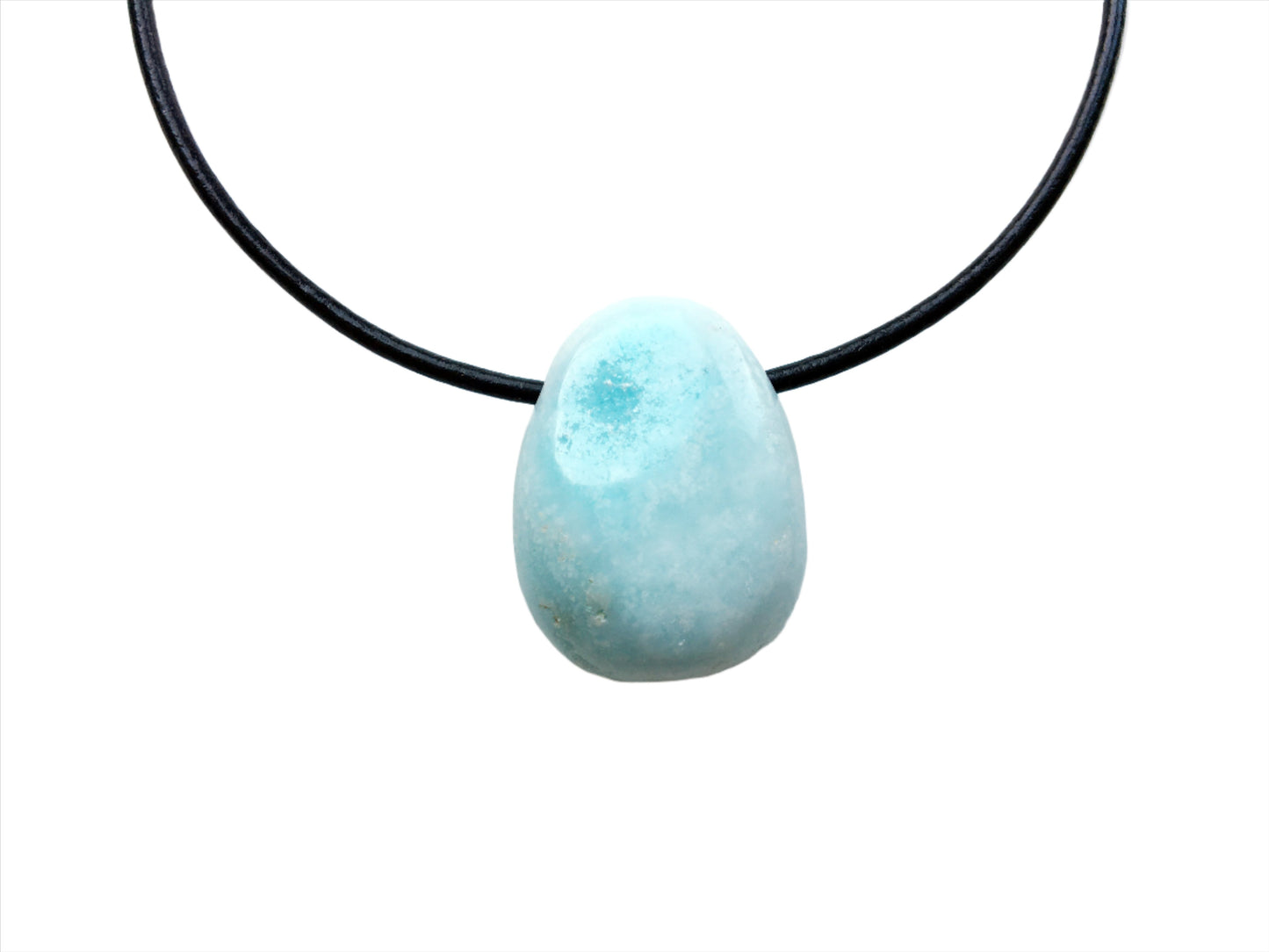 Aragonit Kette Edelstein mit Lederband