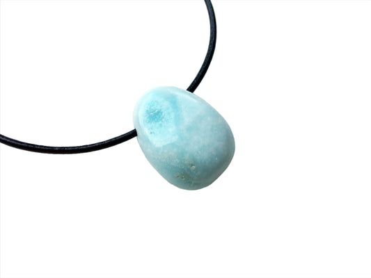 Aragonit Kette Edelstein mit Lederband