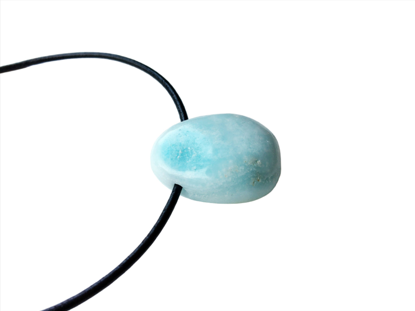 Aragonit Kette Edelstein mit Lederband