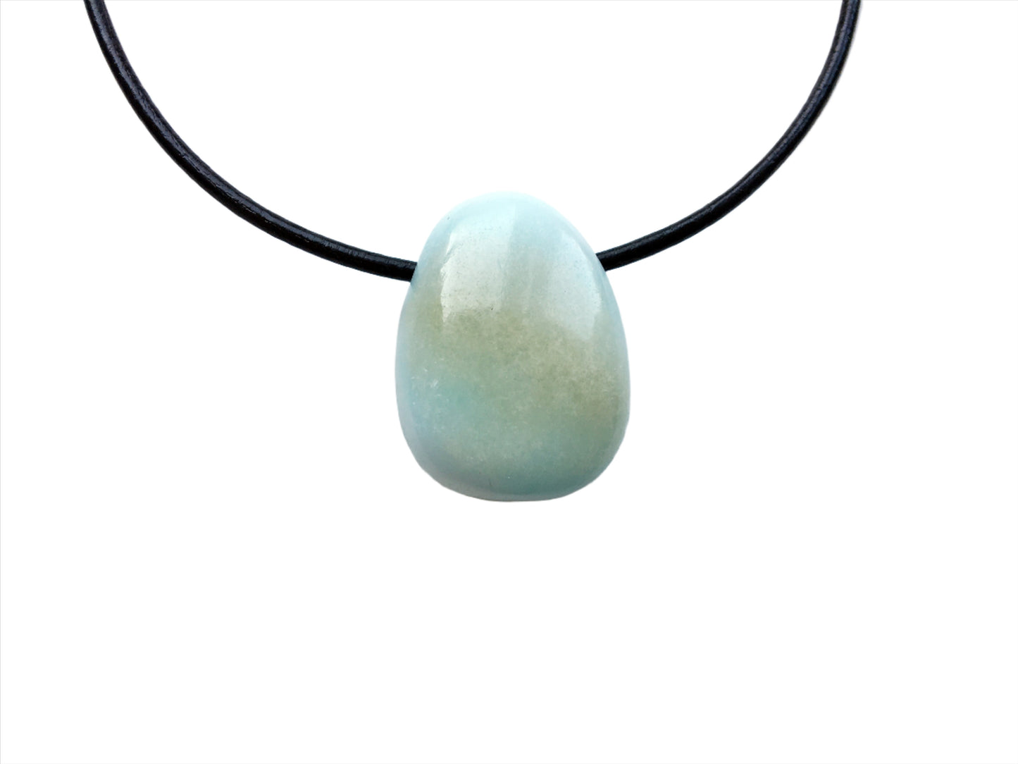 Aragonit Kette Edelstein mit Lederband