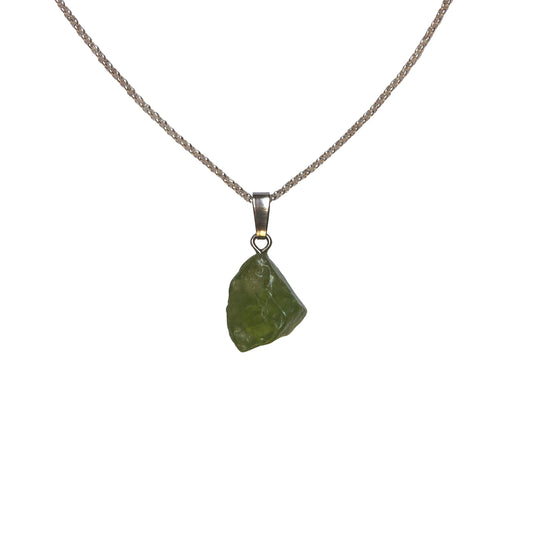 Peridot Anhänger 925 Silber Edelstein Kette