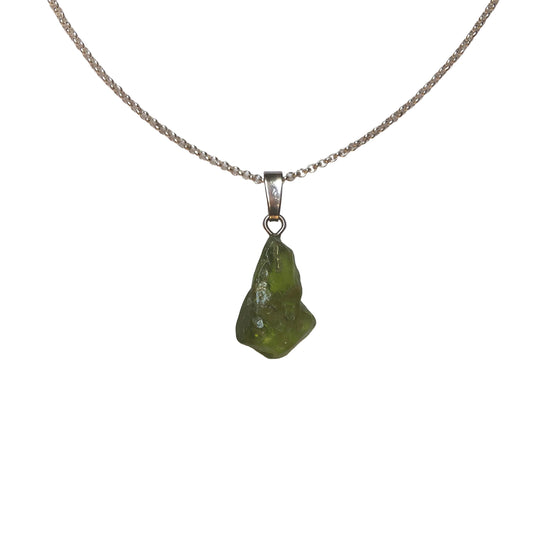 Peridot Anhänger 925 Silber Edelstein Kette