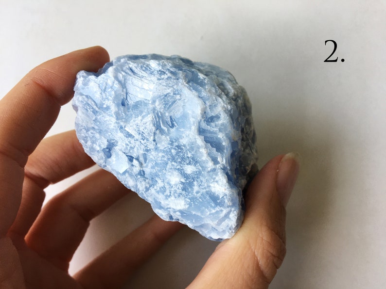 blauer Calcit Rohstein