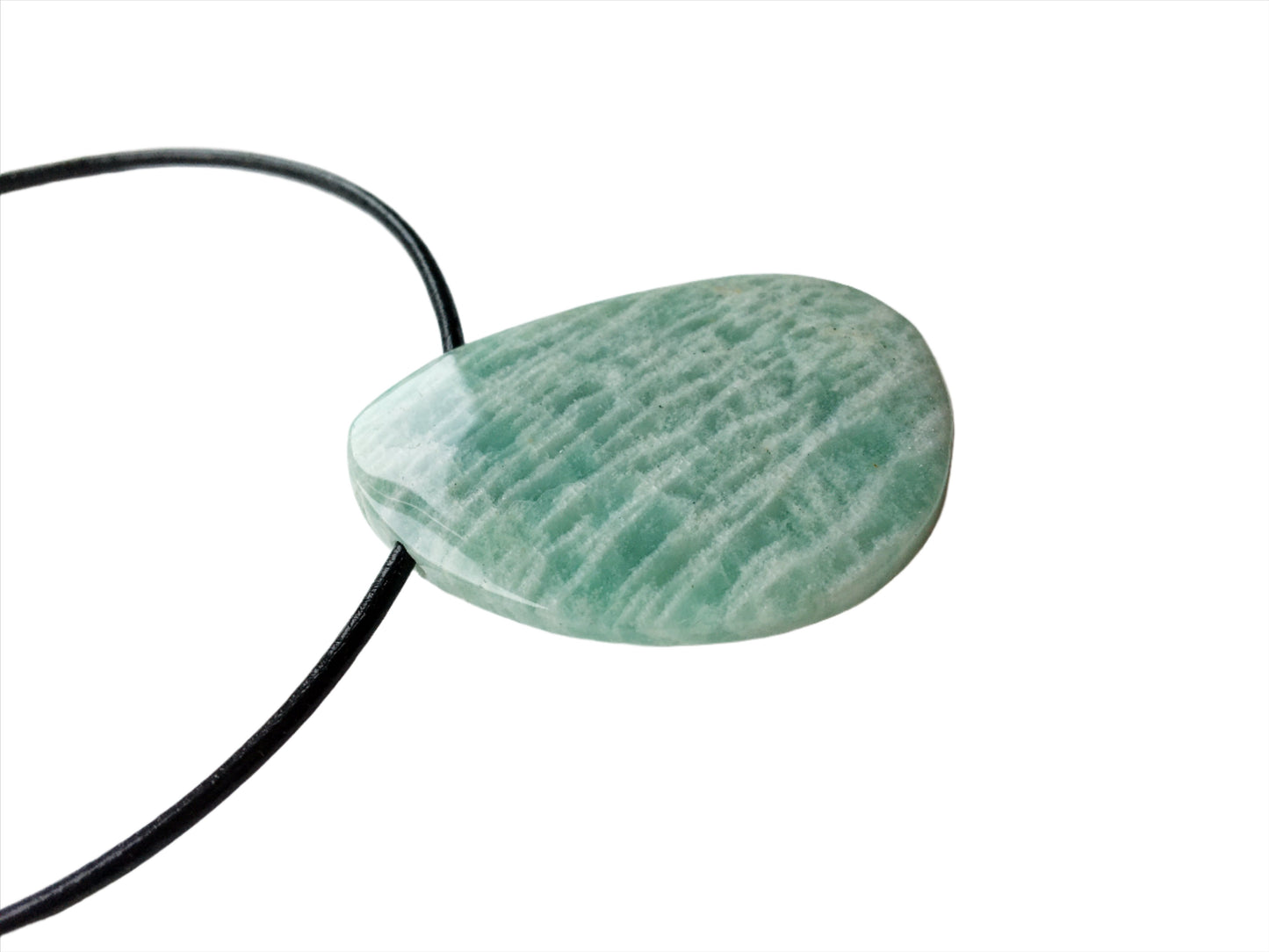 Amazonit Kette Edelstein mit Lederband