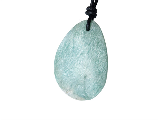 Amazonit Kette Edelstein mit Lederband