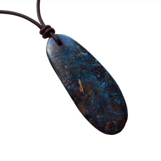 Shattuckit Kette Edelstein mit Lederband