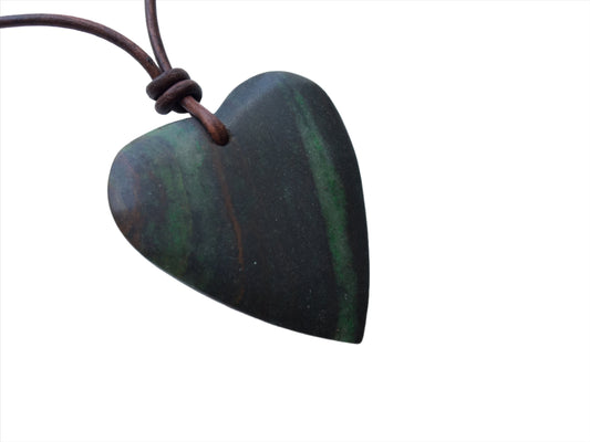 Jade Kette Edelstein mit Lederband