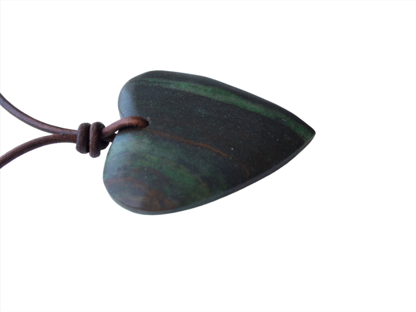 Jade Kette Edelstein mit Lederband