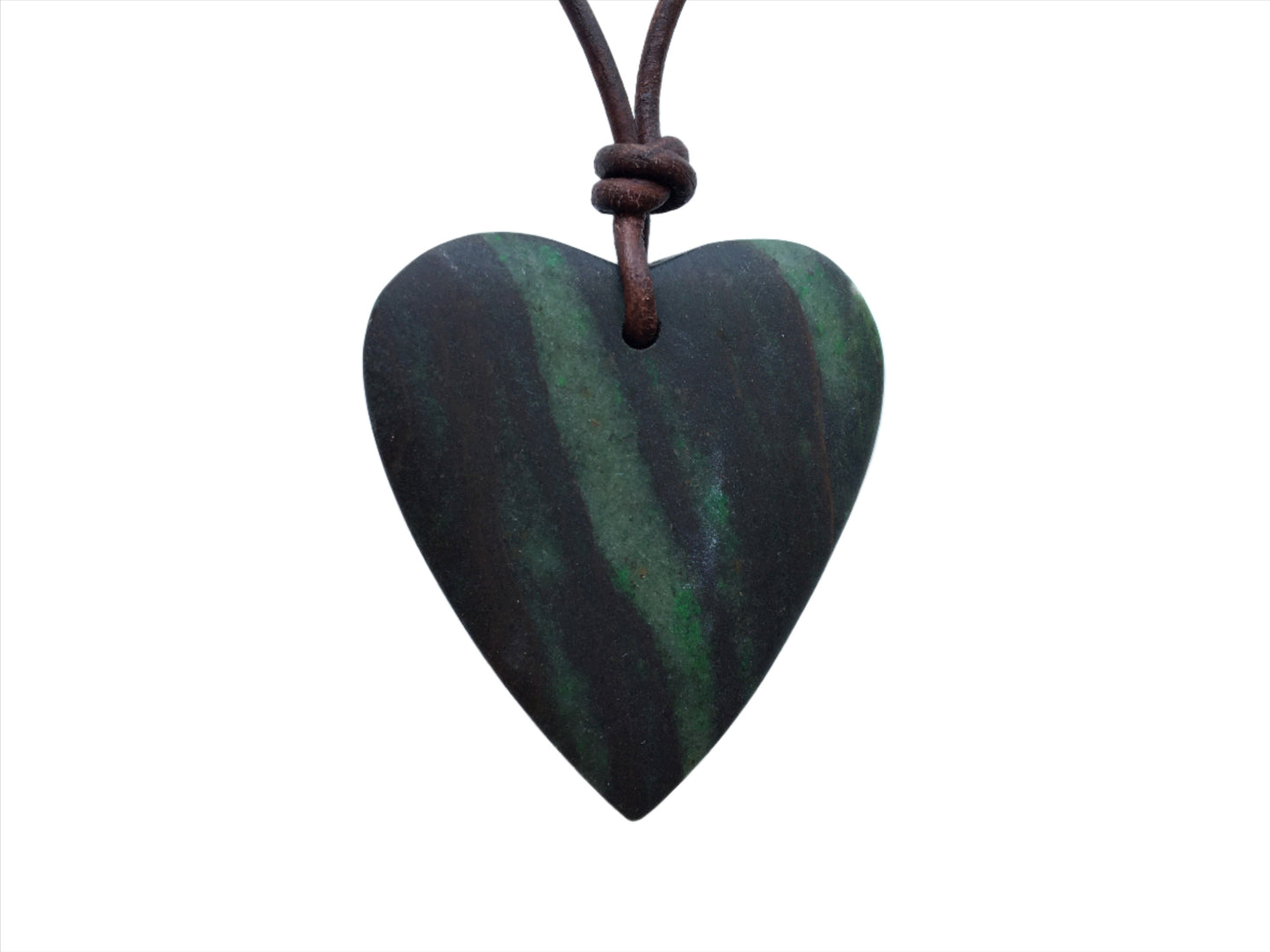 Jade Kette Edelstein mit Lederband