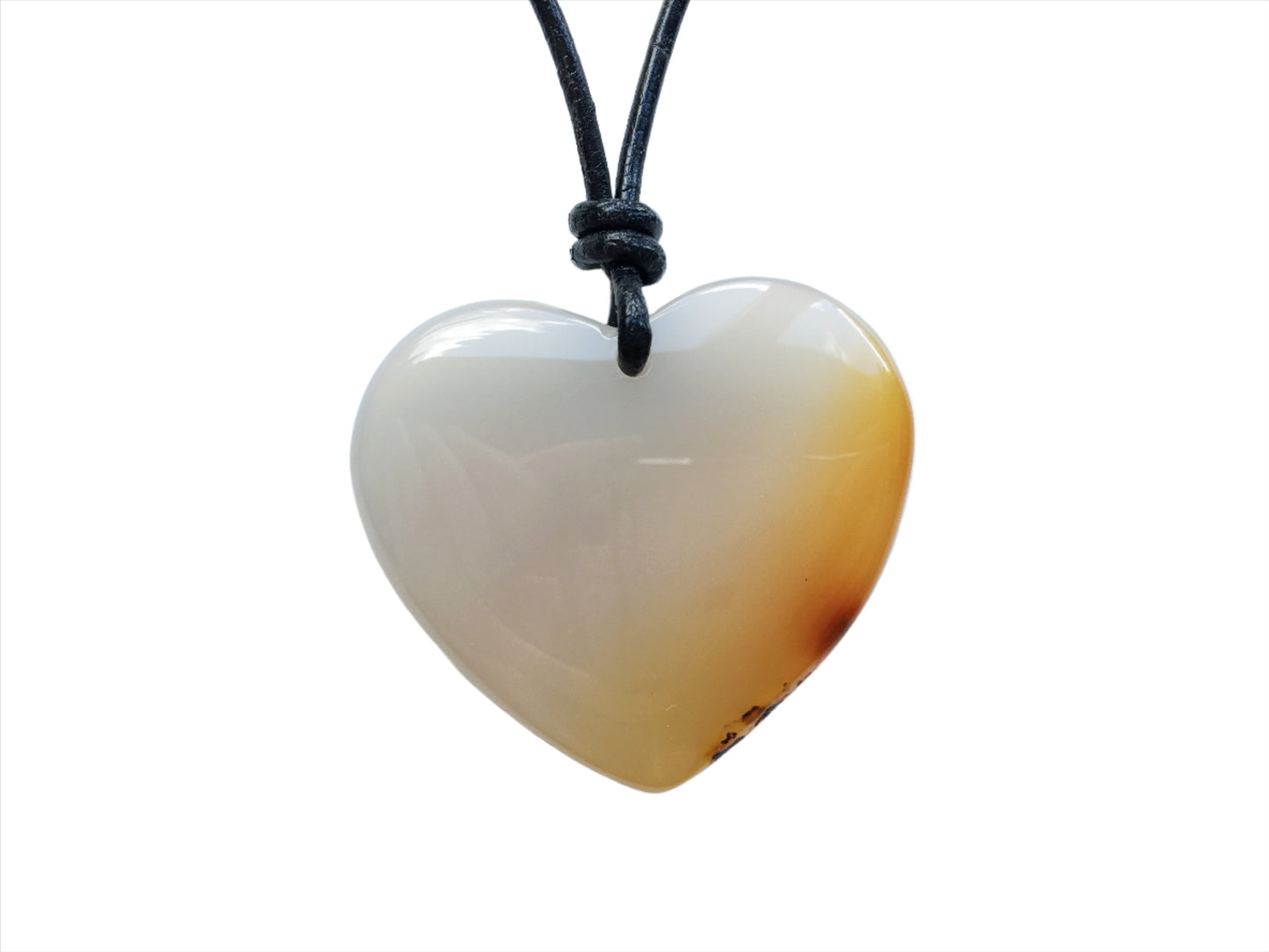 Karneol Kette Edelstein mit Lederband