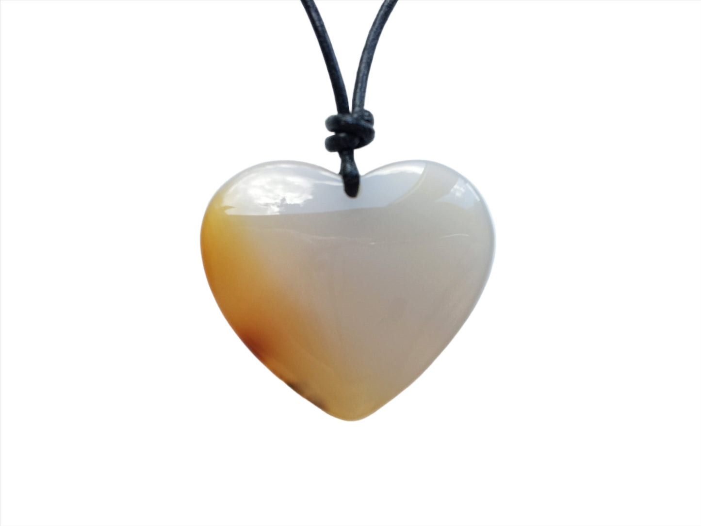 Karneol Kette Edelstein mit Lederband