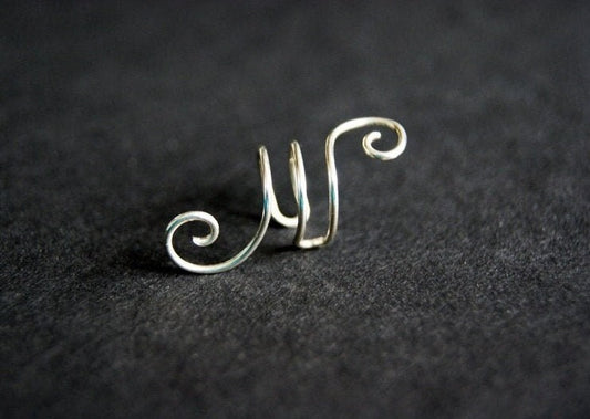 Ohrklemme 925 Silber Ornament I