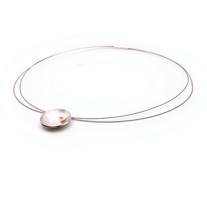 Perlen Anhänger 925 Silber mit Reif