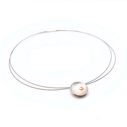 Perlen Anhänger 925 Silber mit Reif