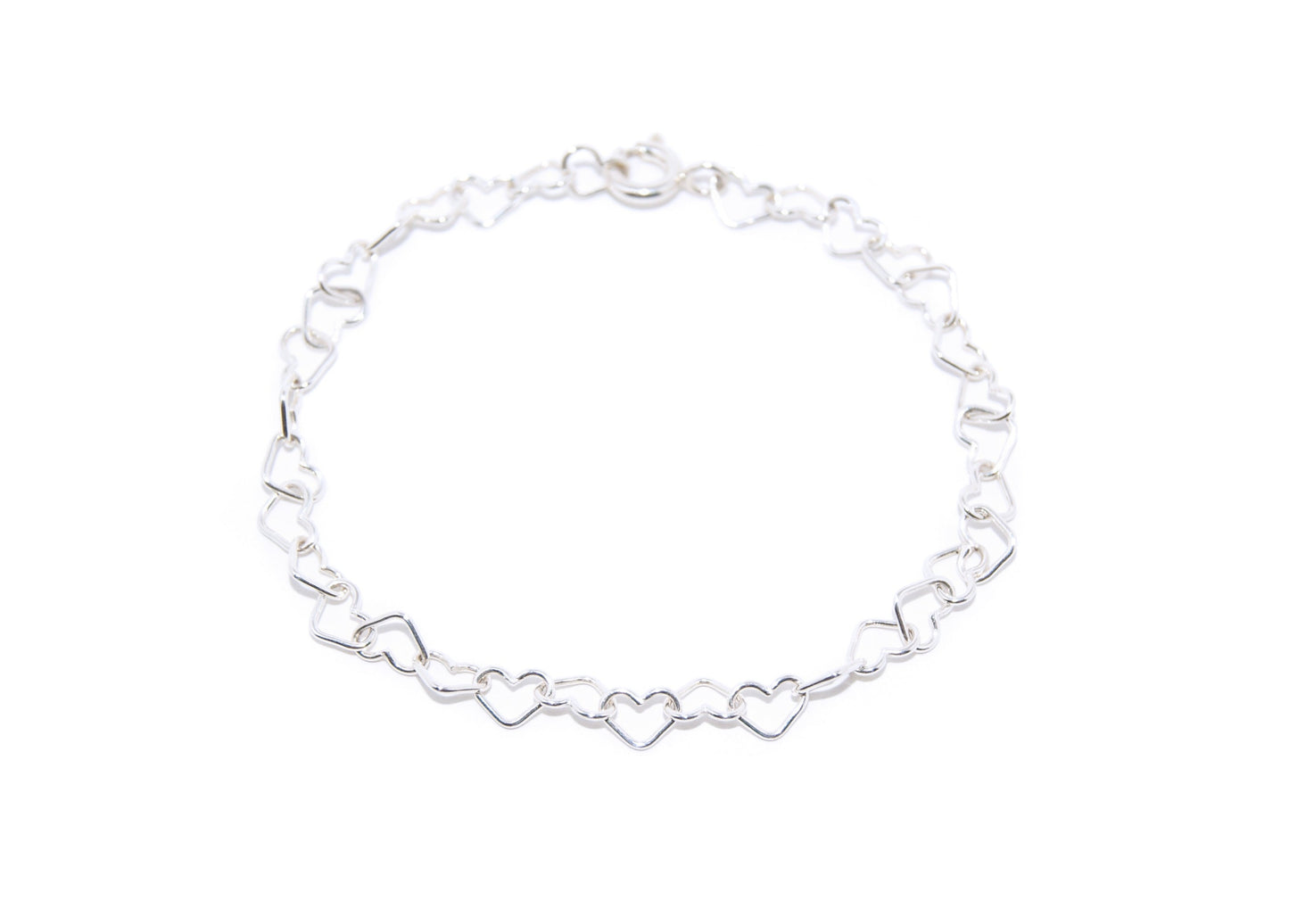 Armband aus 925 Silber Herzchen