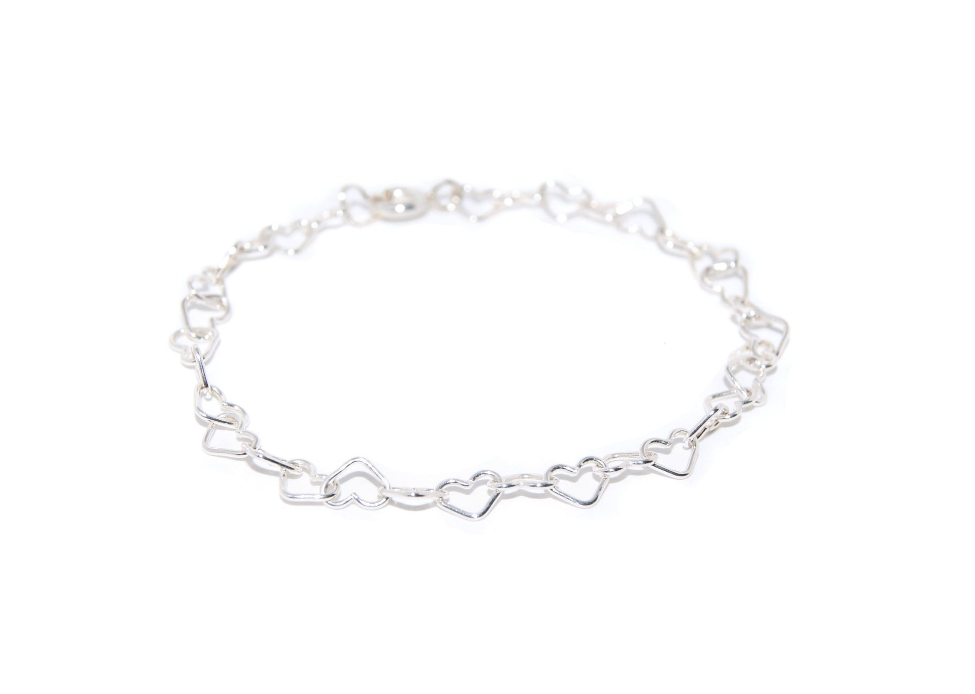 Armband aus 925 Silber Herzchen