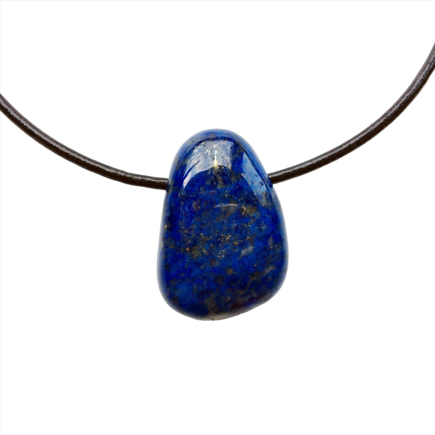 Lapis Lazuli Kette  Edelstein mit Lederband