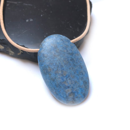 Lapis Lazuli Edelstein Kette mit Lederband
