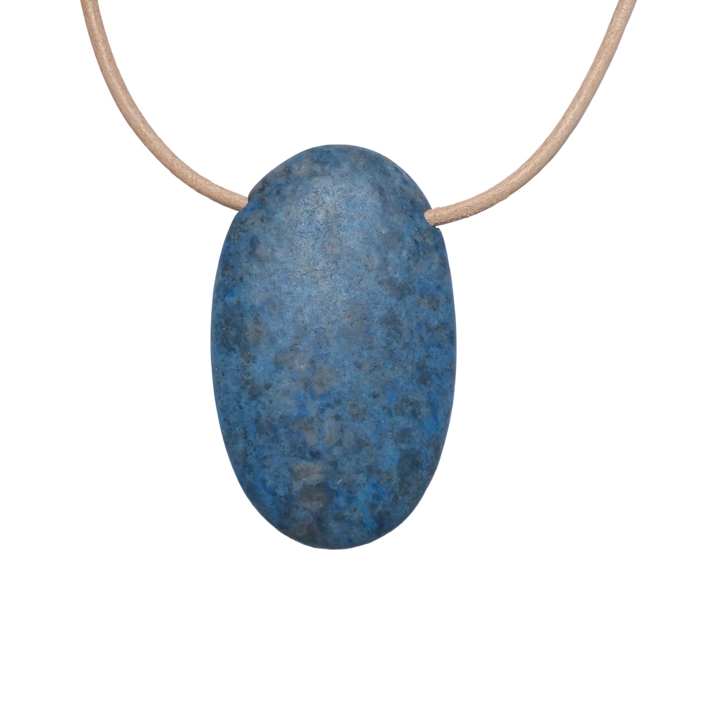 Lapis Lazuli Edelstein Kette mit Lederband