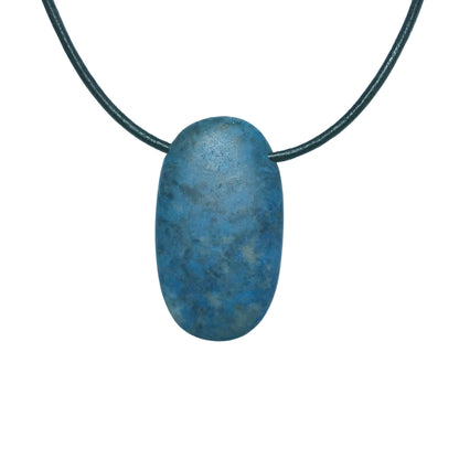 Lapis Lazuli Edelstein Kette mit Lederband