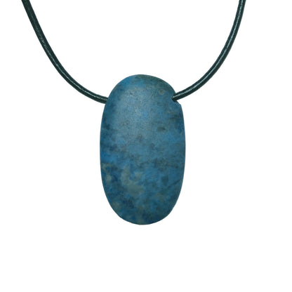 Lapis Lazuli Edelstein Kette mit Lederband