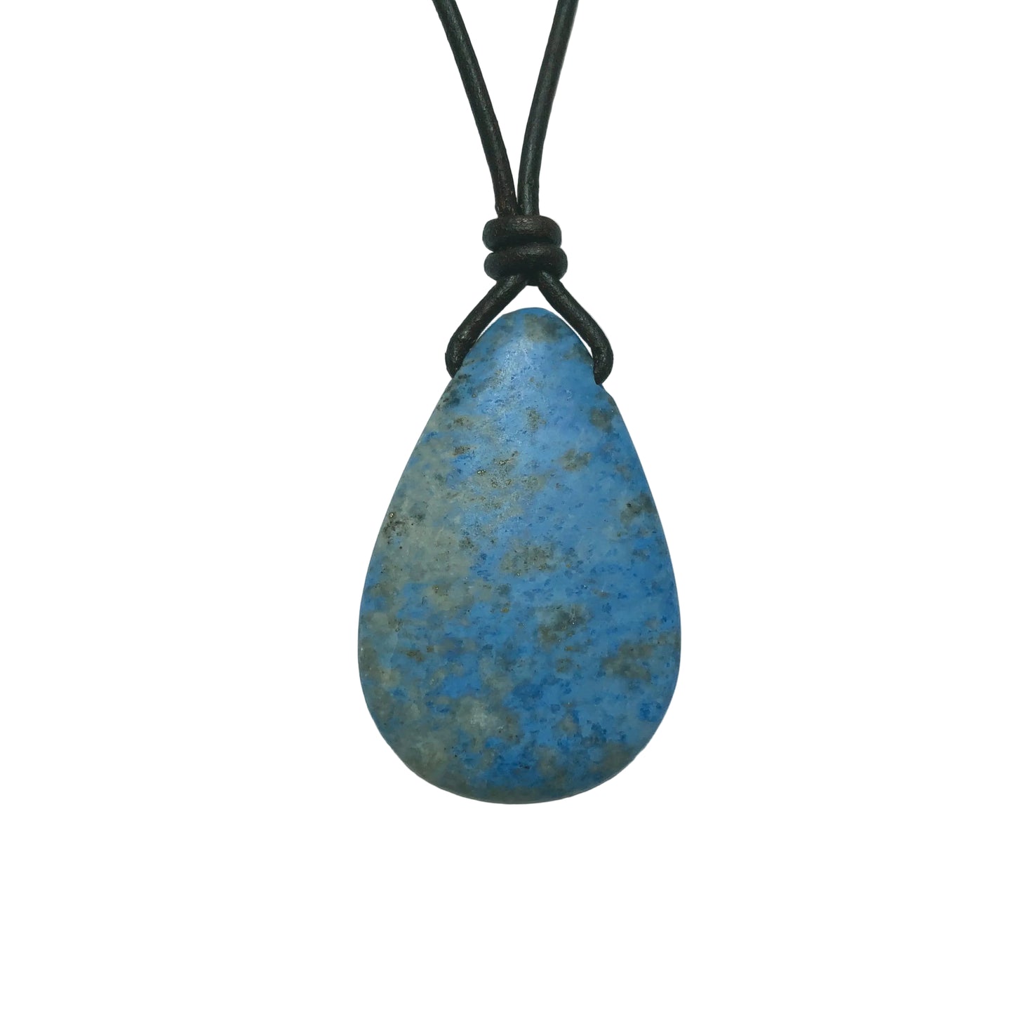 Lapis Lazuli Edelstein Kette mit Lederband