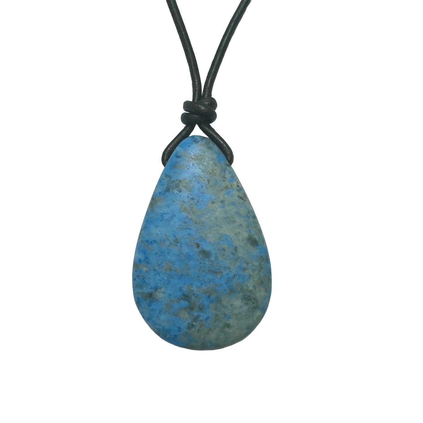 Lapis Lazuli Edelstein Kette mit Lederband