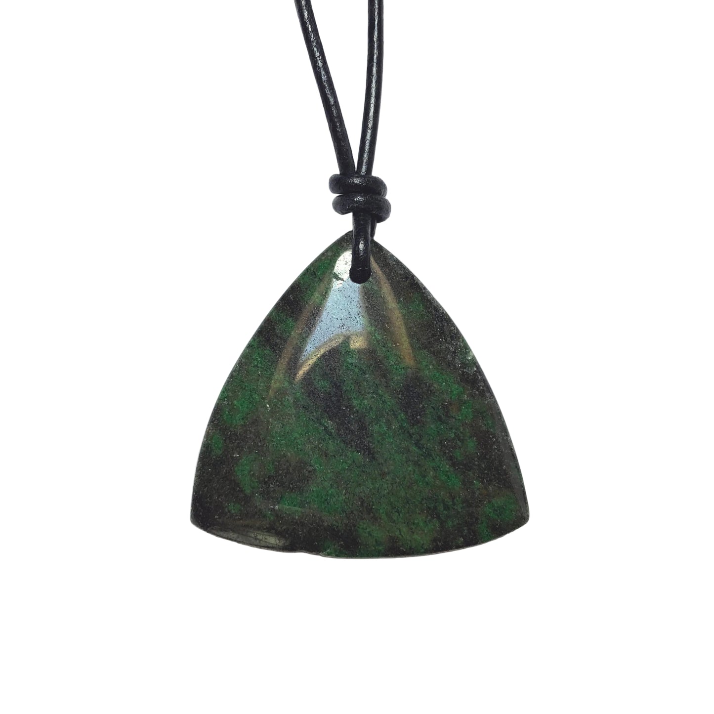 Jade Edelstein Kette mit Lederband