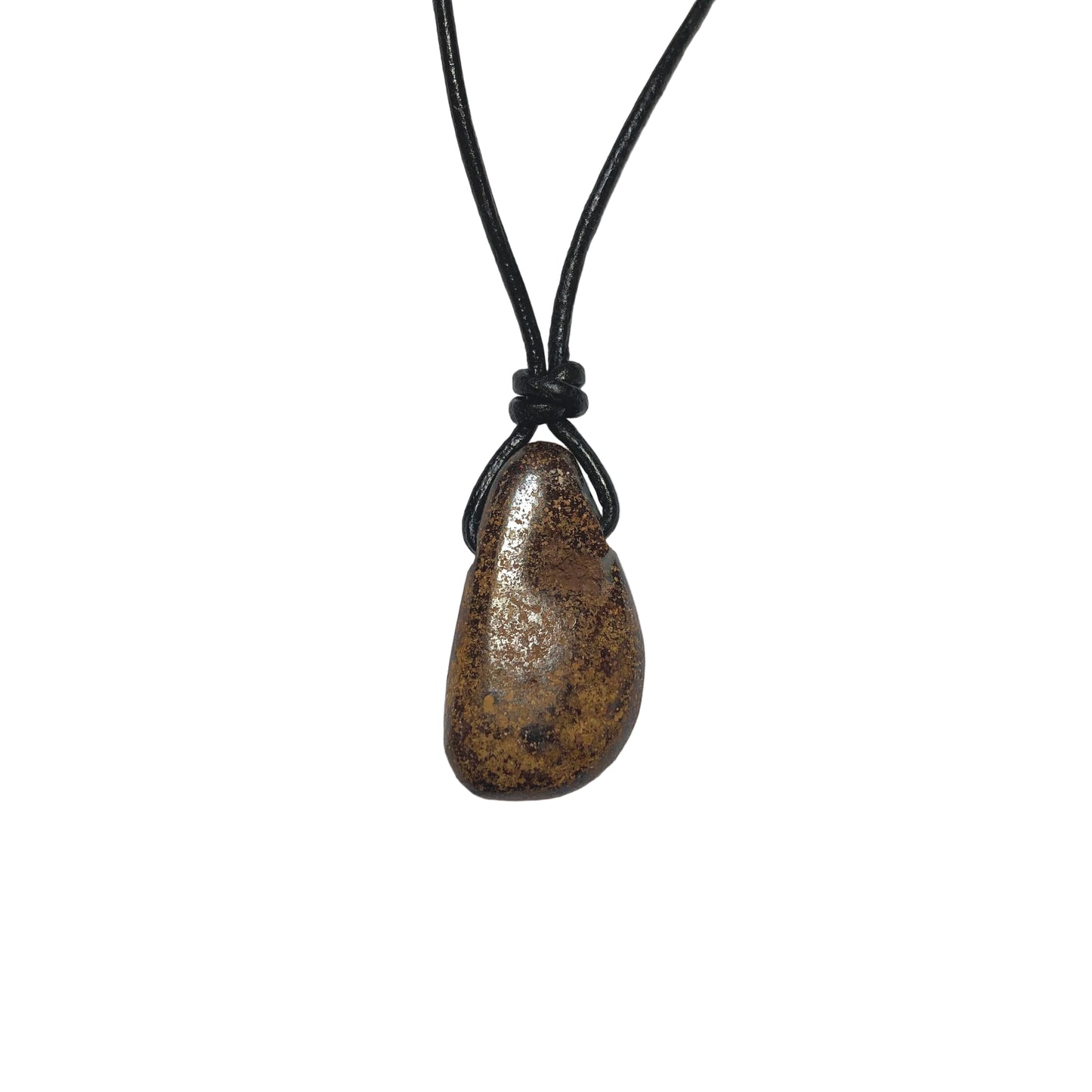 Boulder Opal Edelstein Kette mit Lederband