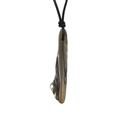 Paua Muschel Kette mit Lederband