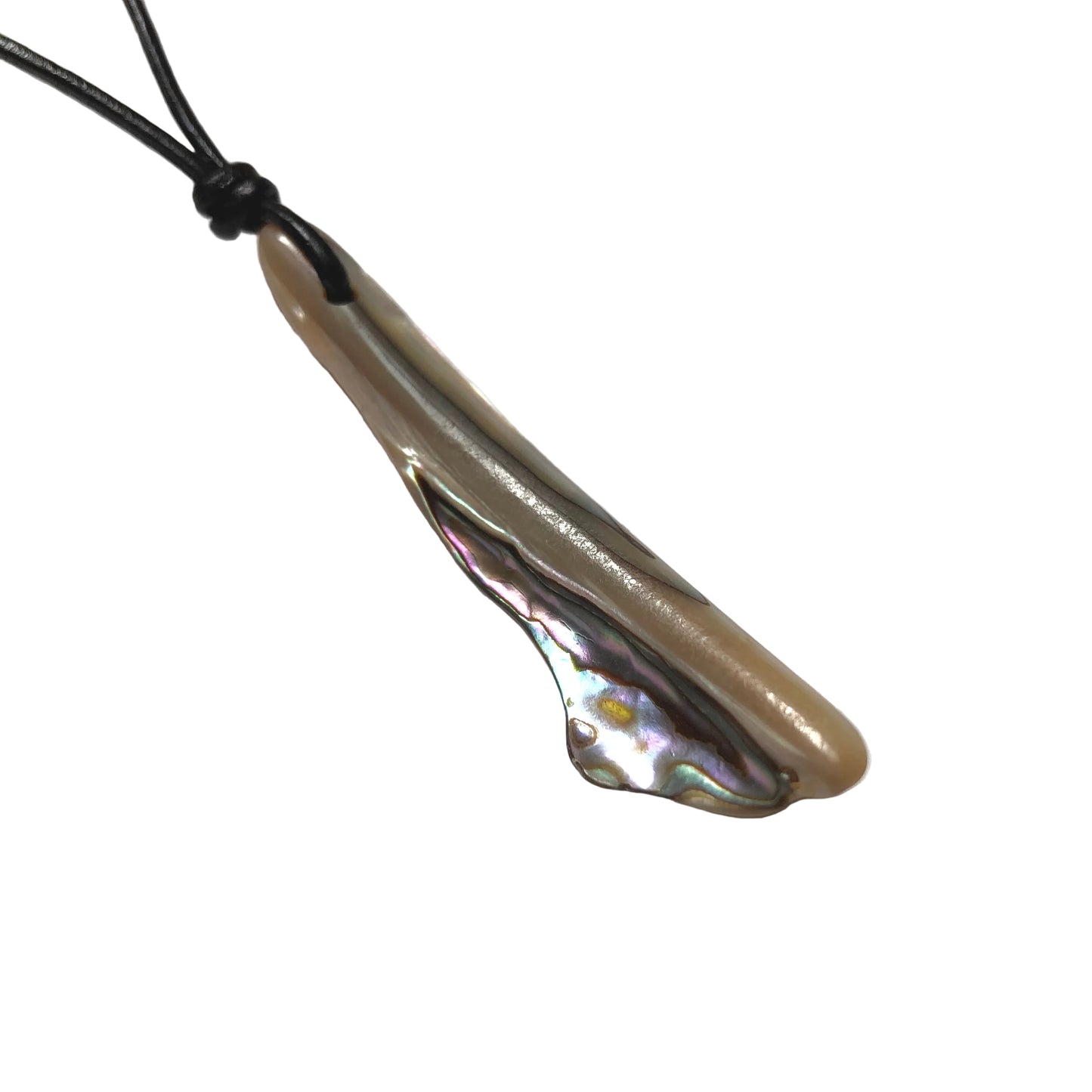 Paua Muschel Kette mit Lederband