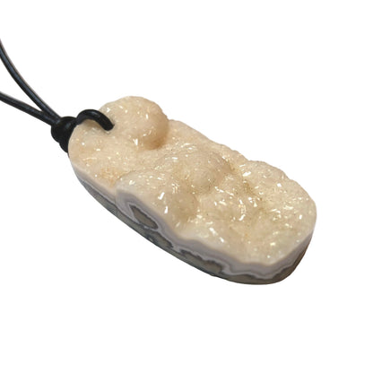 Ozean Jaspis Edelstein Kette mit Lederband