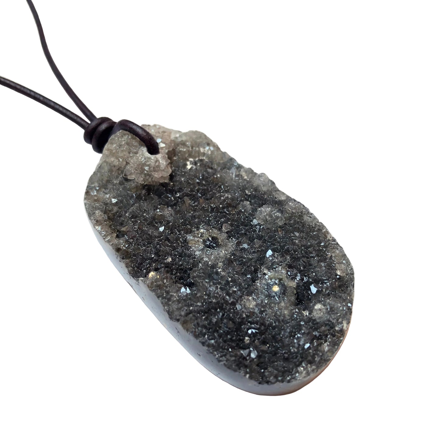 Ozean Jaspis Edelstein Kette mit Lederband