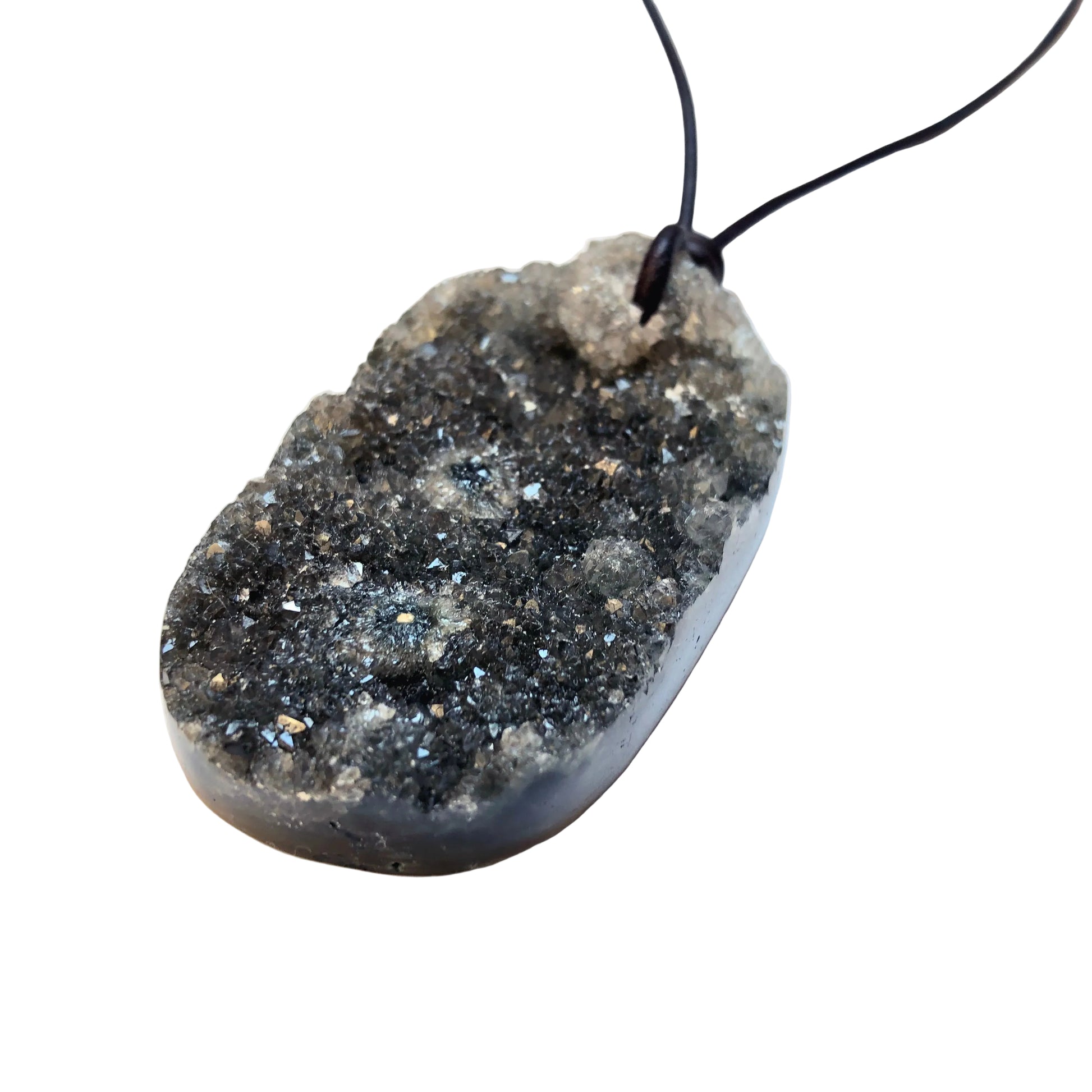 Ozean Jaspis Edelstein Kette mit Lederband