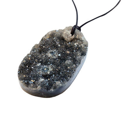 Ozean Jaspis Edelstein Kette mit Lederband