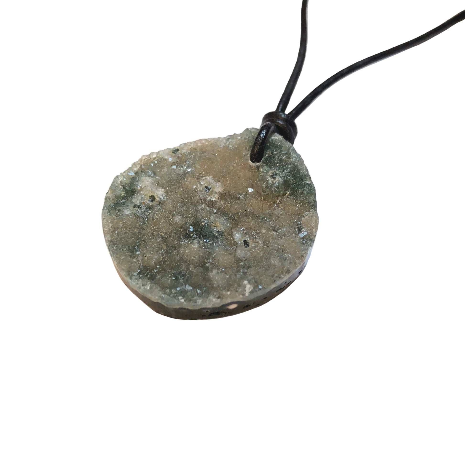 Ozean Jaspis Edelstein Kette mit Lederband